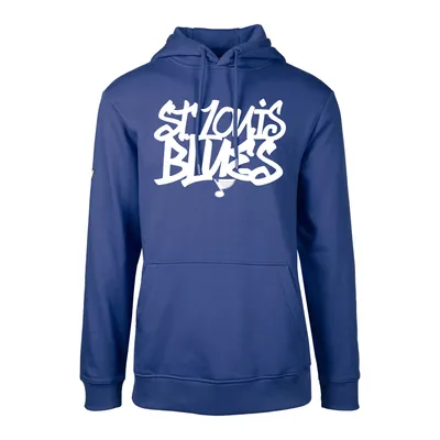 Men's St. Louis Blues Fanatics Branded Blue Powerplay Warrior Pullover  Hoodie