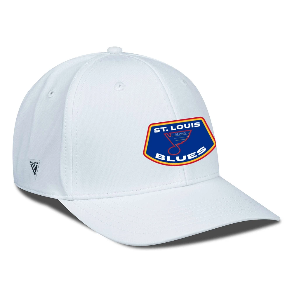 Men's Levelwear White St. Louis Blues Rise Skylight Flex Hat
