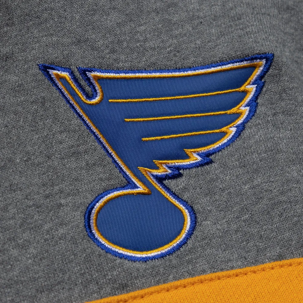 Men's Heather Gray St. Louis Blues Big & Tall Pullover Hoodie