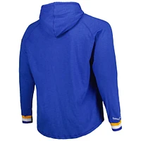 Men's Mitchell & Ness Blue St. Louis Blues Big Tall Legendary Raglan Pullover Hoodie