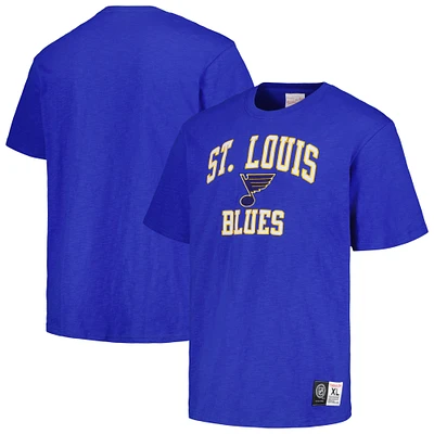 T-shirt bleu flammé légendaire des Blues de St. Louis Mitchell & Ness pour hommes