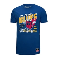 Men's Mitchell & Ness Blue St. Louis Blues Local Food T-Shirt