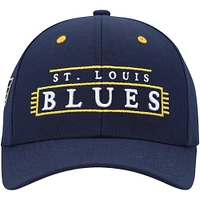 Casquette Snapback LOFI Pro Mitchell & Ness Navy Blues des St. Louis Blues pour homme