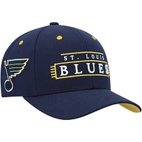 Casquette Snapback LOFI Pro Mitchell & Ness Navy Blues des St. Louis Blues pour homme