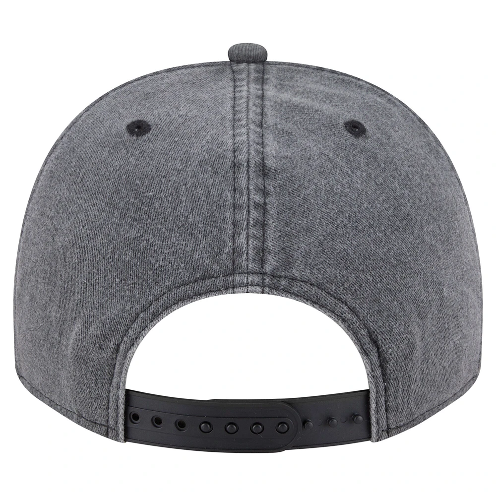 Men's New Era  Charcoal St. Louis Blues Throwback Washed A-Frame Pre-Curved 9FIFTY Snapback Hat