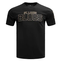 Men's Pro Standard Black St. Louis Blues Wordmark T-Shirt