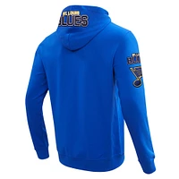 Veste à capuche entièrement zippée Pro Standard Blues St. Louis Classic Chenille pour hommes