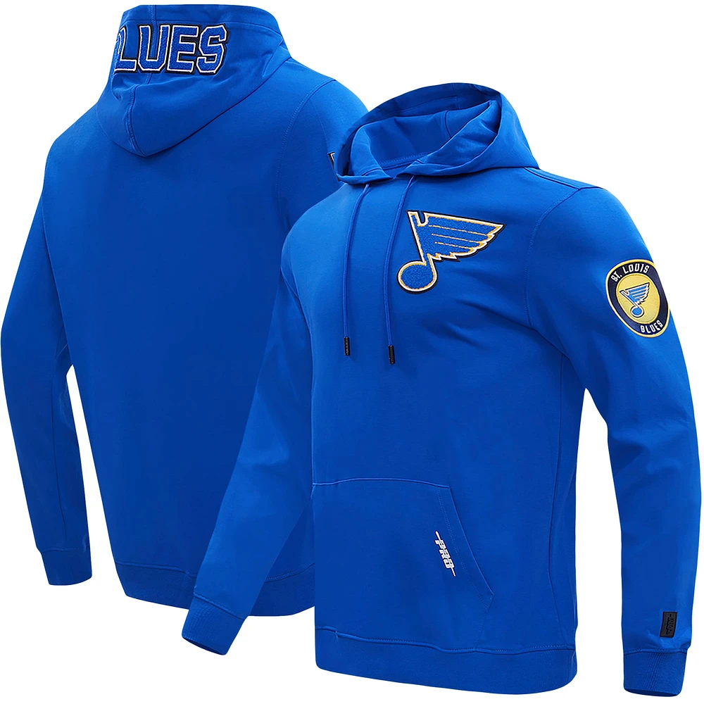 Sweat à capuche classique Pro Standard bleu St. Louis Blues pour hommes