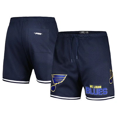 Short en maille classique Pro Standard bleu marine St. Louis Blues pour hommes