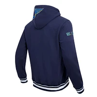 Men's Pro Standard Navy St. Louis Blues Retro Classic Fleece Pullover Hoodie