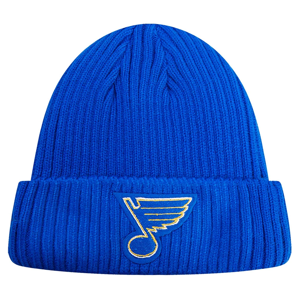 Bonnet en tricot à revers Pro Standard Royal St. Louis Blues Classic Core pour hommes