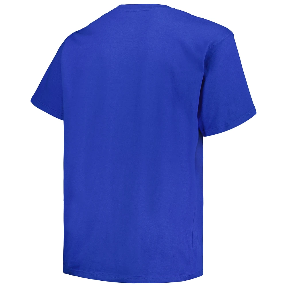 Men's Profile Blue St. Louis Blues Big & Tall Arch Over Logo T-Shirt