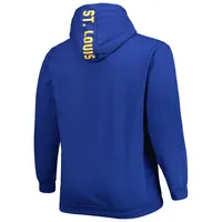 Profile Women's Heather Royal St. Louis Blues Plus Size Fleece Pullover Hoodie