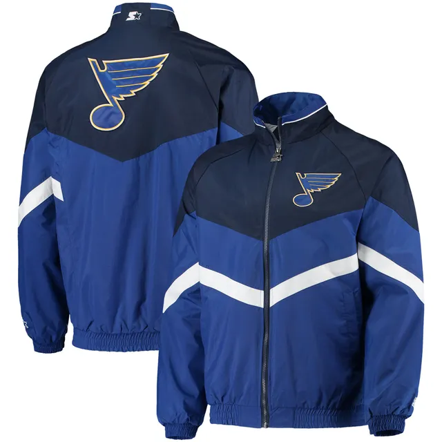 St. Louis Blues NHL Men's Embroidered Logo Full Zip Hoodie Navy Blue