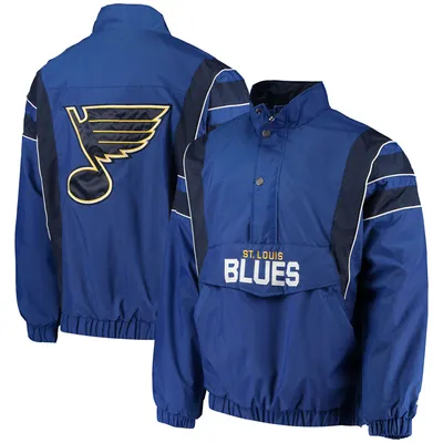 St. Louis Blues Youth Varsity Blue Satin Jacket