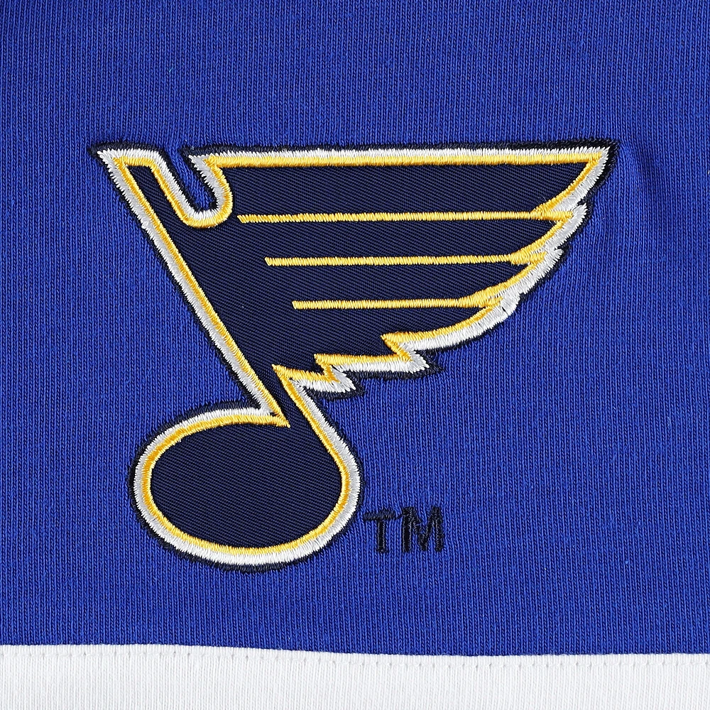 Men's Tommy Hilfiger Blue St. Louis Blues Walter Lace-Up Long Sleeve Top