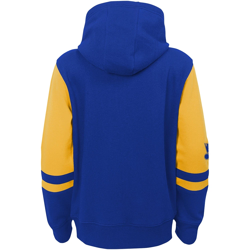 Preschool  Blue St. Louis Blues Face Off Full Zip Hoodie