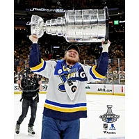 Robert Thomas St. Louis Blues Unsigned 2019 Stanley Cup Champions Raising Photograph