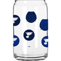 St. Louis Blues 16oz. Smiley Can Glass