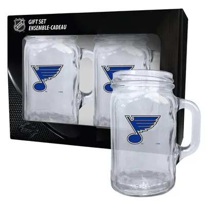 St. Louis Blues 2-Pack 16oz. Ensemble de tasses maçon