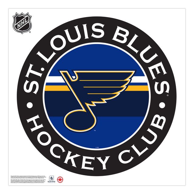 Sticker mural en vinyle St. Louis Blues - 36'' x 36'' Team Repositional Stripe Design