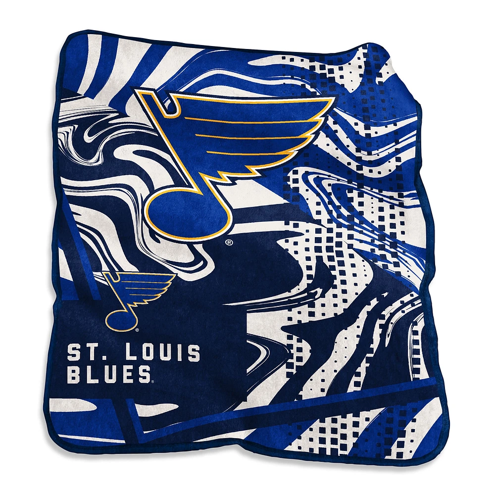 St. Louis Blues Couverture tourbillonnante Raschel 50" x 60"