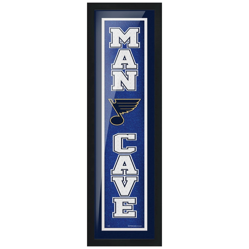 St. Louis Blues - 6'' x 22'' Man Cave Framed Sign
