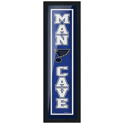 St. Louis Blues - 6'' x 22'' Man Cave Framed Sign