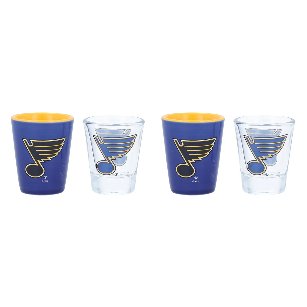 Ensemble de quatre verres à shot St. Louis Blues