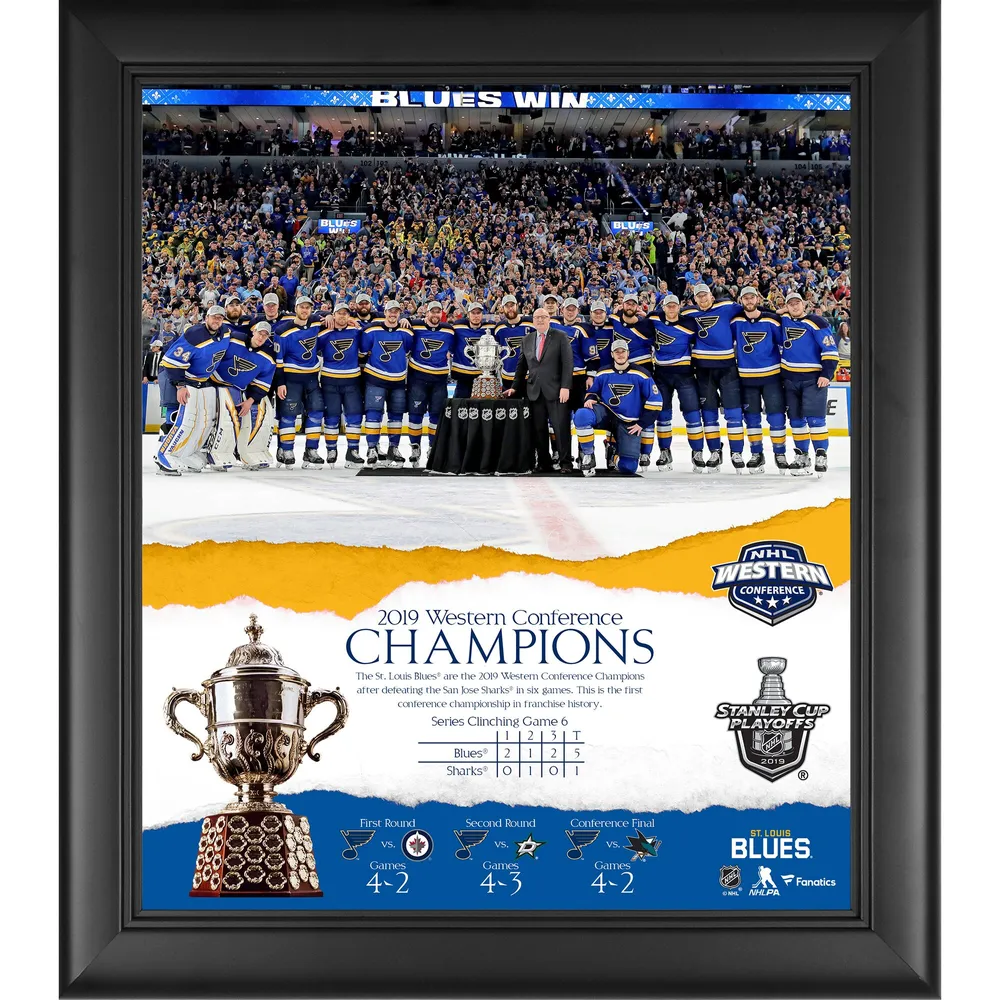 Lids St. Louis Blues Fanatics Authentic Framed 15 x 17 2019 Western  Conference Champions Collage