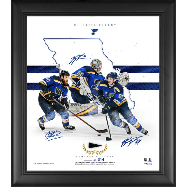 Jordan Binnington St. Louis Blues Impact Jersey Frame