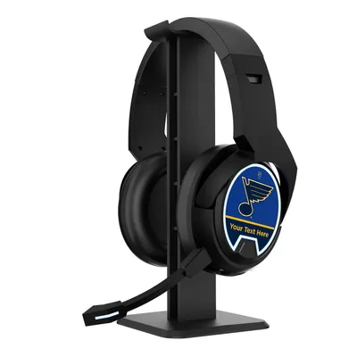 St. Louis Blues Personalized Bluetooth Gaming Headphones & Stand