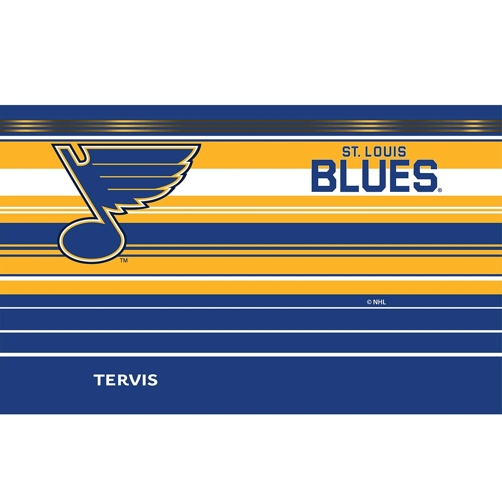 Tervis St.Louis Blues 20oz. Gobelet en acier inoxydable à rayures Hype