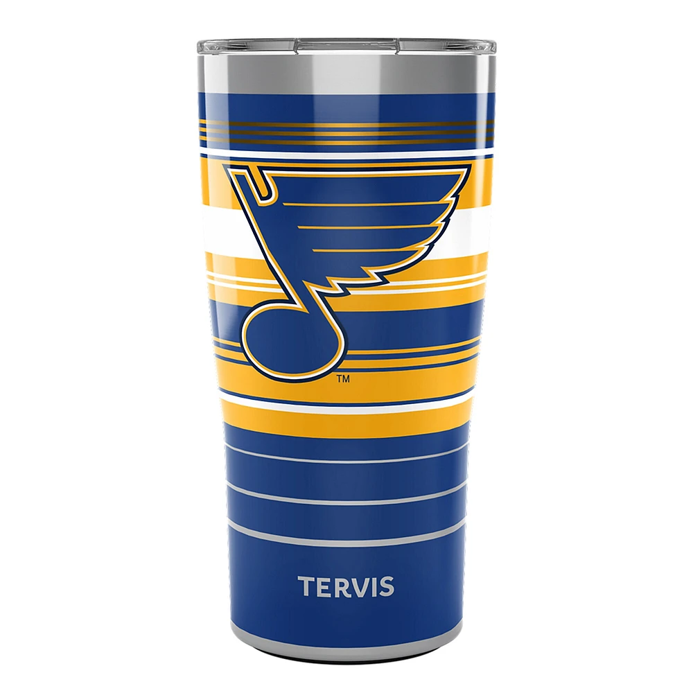 Tervis St.Louis Blues 20oz. Gobelet en acier inoxydable à rayures Hype