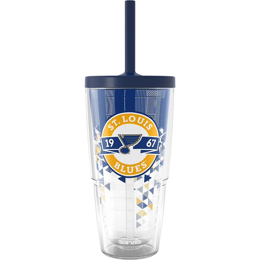 Gobelet classique Tervis St. Louis Blues de 24 oz avec couvercle à paille