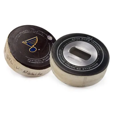 St. Louis Blues Tokens & Icons Game-Used Puck Bottle Opener