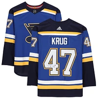 Torey Krug St. Louis Blues Autographed Blue Adidas Authentic Jersey