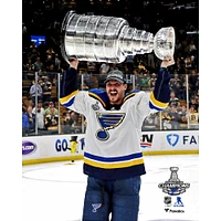 Tyler Bozak St. Louis Blues Unsigned 2019 Stanley Cup Champions Raising Photograph