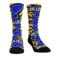 Chaussettes unisexes Rock Em St. Louis Blues Allover Logo & Paint Crew