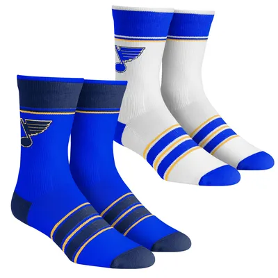 St. Louis Blues Rock Em Socks Unisex Multi-Stripe 2-Pack Team Crew Sock Set