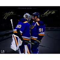 Vladimir Tarasenko & Jordan Binnington St. Louis Blues Autographed 16" x 20" Spotlight Photograph