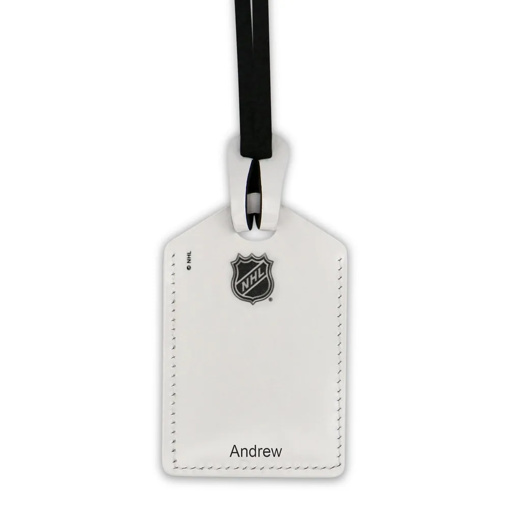 Leather Treaty White St. Louis Blues Personalized Leather Luggage Tag