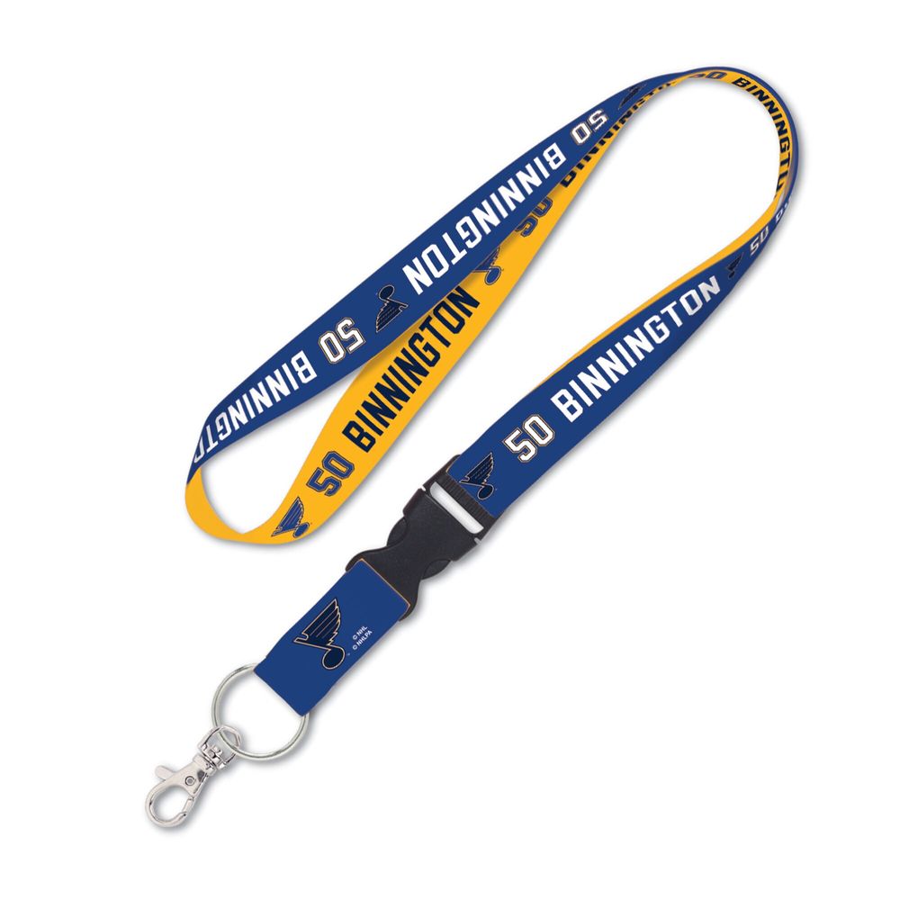 WinCraft Jordan Binnington St. Louis Blues Buckle Player - Lanyard