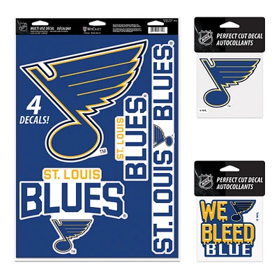 Pack de variétés de décalcomanies WinCraft St. Louis Blues