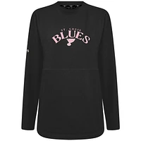 Women's Levelwear St. Louis Blues Mother's Day Beaudry Arched Pullover Sweatshirt