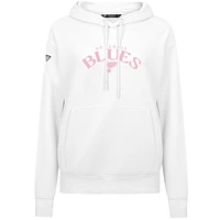 Women's Levelwear  White St. Louis Blues Mother's Day Adorn Pullover Hoodie