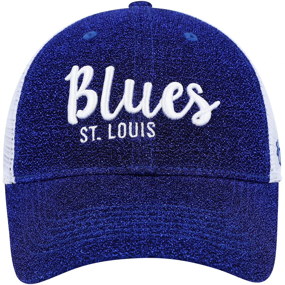 Women's '47 Blue/White St. Louis Blues Encore MVP Trucker Snapback Hat