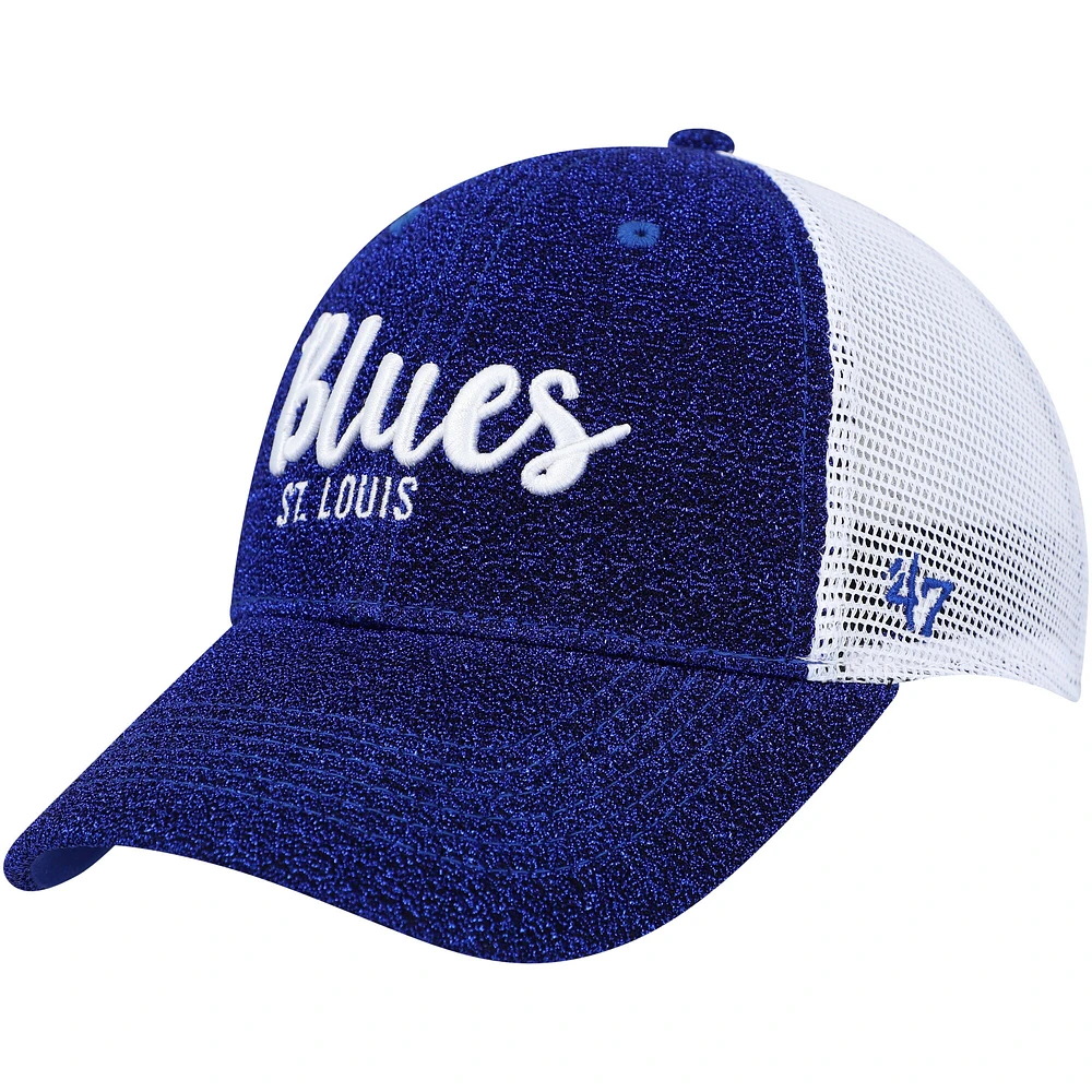 Casquette '47 Blue/White St. Louis Blues Encore MVP Trucker Snapback pour femme