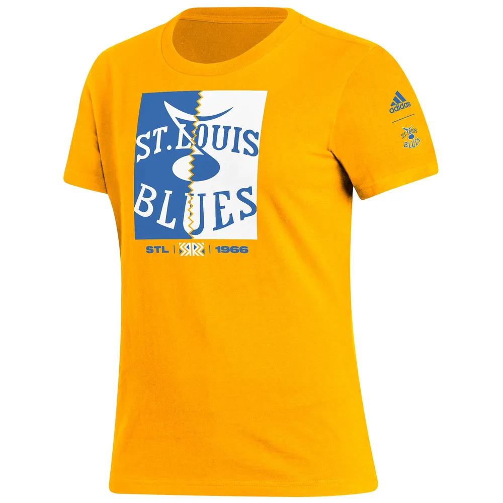 T-shirt adidas Gold St. Louis Blues Reverse Retro 2.0 Playmaker pour femme