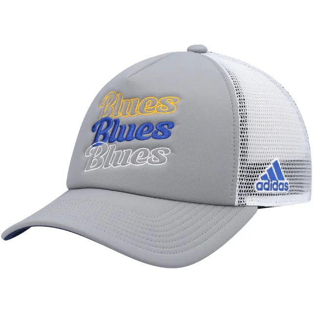 Men's adidas Pink/White St. Louis Blues Foam Trucker Snapback Hat